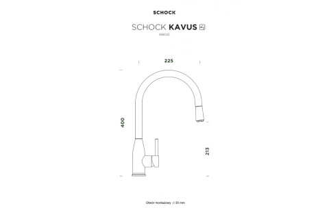 SCHOCK bateria kuchenna KAVUS 559120 EDM - LINIA STUDIO stal nierdzewna