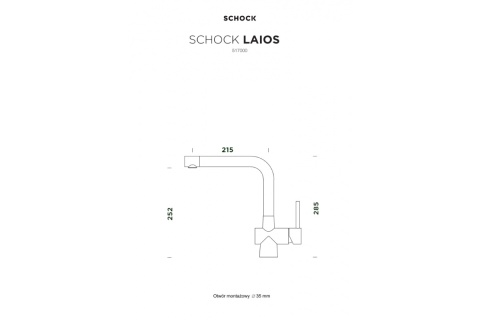 SCHOCK bateria kuchenna LAIOS 517000 White Gold - LINIA STUDIO