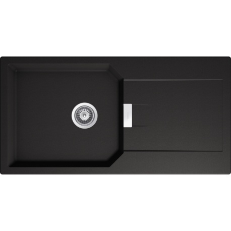 SCHOCK zlewozmywak MANHATTAN D-100L Nero CRISTALITE