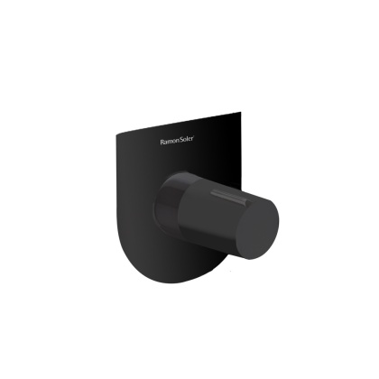 Ramon Soler Bateria prysznicowa podtynkowa, czarny mat, TZAR 1-wyjściowa