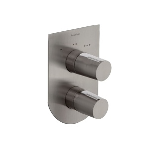 Ramon Soler Bateria prysznicowa podtynkowa, szczotkowana stal, TZAR 3-wyjściowa