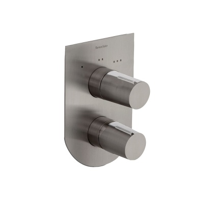 Ramon Soler Bateria prysznicowa podtynkowa, szczotkowana stal, TZAR 3-wyjściowa