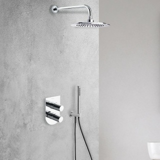 Ramon Soler Bateria prysznicowa podtynkowa, chrom, TZAR 2-wyjściowa