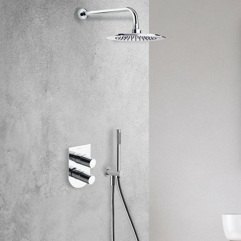 Ramon Soler Bateria prysznicowa podtynkowa, chrom, TZAR 2-wyjściowa