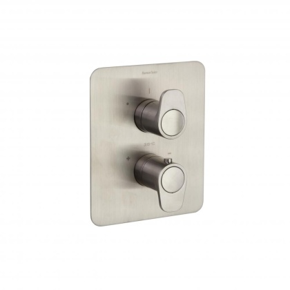 Ramon Soler Bateria prysznicowa termostatyczna podtynkowa, szczotkowana stal, ALEXIA