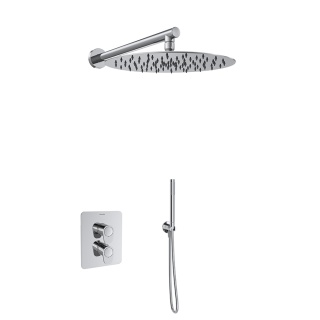 Ramon Soler Zestaw prysznicowy podtynkowy termostatyczny, chrom, ALEXIA 2-wyjściowy
