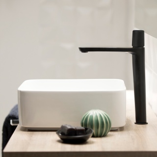 Ramon Soler Bateria umywalkowa XL, czarny mat, TZAR