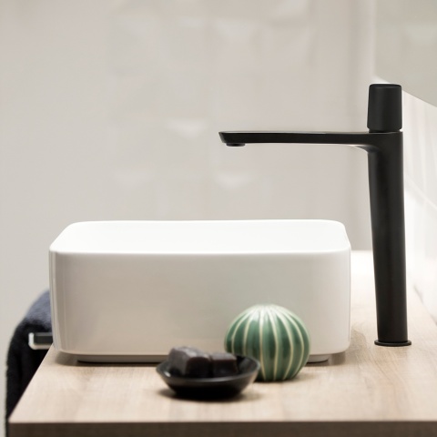 Ramon Soler Bateria umywalkowa XL, czarny mat, TZAR