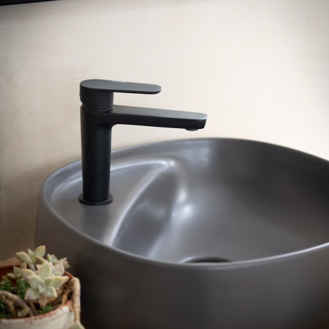 Ramon Soler Bateria umywalkowa, czarny mat, ALEXIA