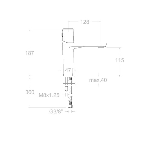 Ramon Soler Bateria umywalkowa, szczotkowana stal, TZAR
