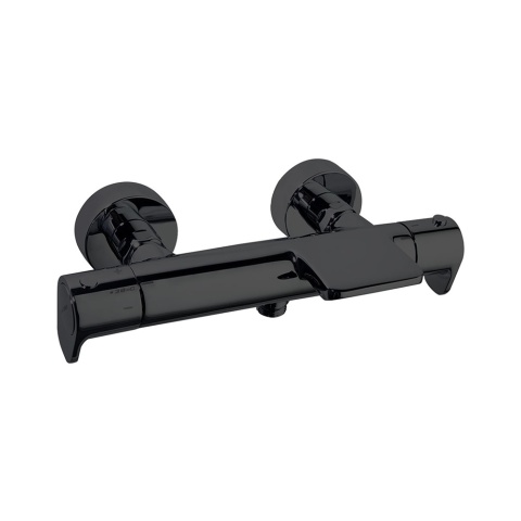 Ramon Soler Bateria wannowo-prysznicowa termostatyczna, czarny mat, ALEXIA