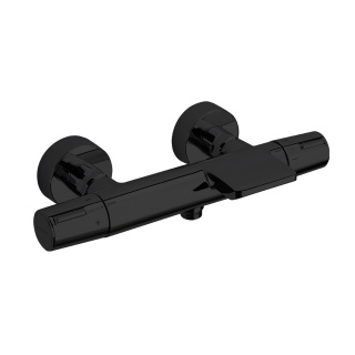 Ramon Soler Bateria wannowo-prysznicowa termostatyczna, czarny mat, TZAR