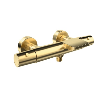 Ramon Soler Bateria wannowo-prysznicowa termostatyczna, szczotkowane złoto, TZAR