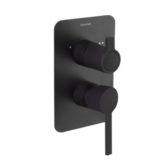 Ramon Soler bateria prysznicowa podtynkowa DRAKO czarny mat 2-wyjściowa