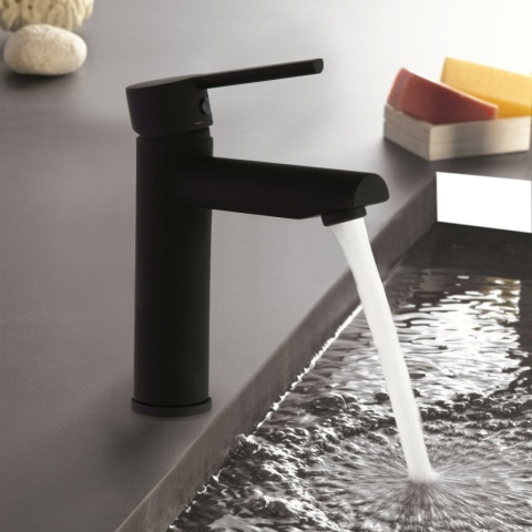 Ramon Soler bateria umywalkowa DRAKO czarny mat