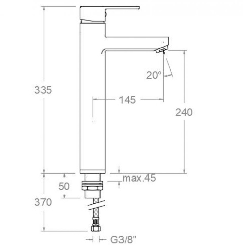 Ramon Soler bateria umywalkowa XL DRAKO chrom