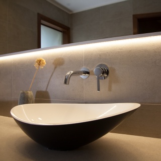 Ramon Soler bateria umywalkowa podtynkowa DRAKO chrom z wylewką 19 cm