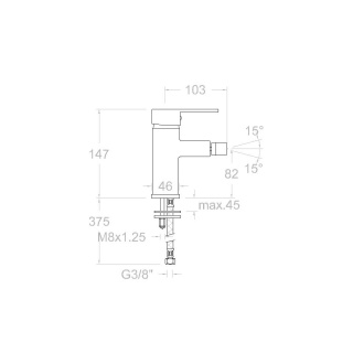 Ramon Soler bateria bidetowa DRAKO chrom