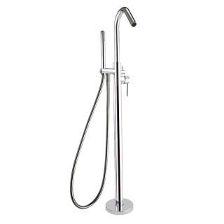 Ramon Soler wolnostojąca bateria wannowa z zestawem prysznicowym DRAKO chrom