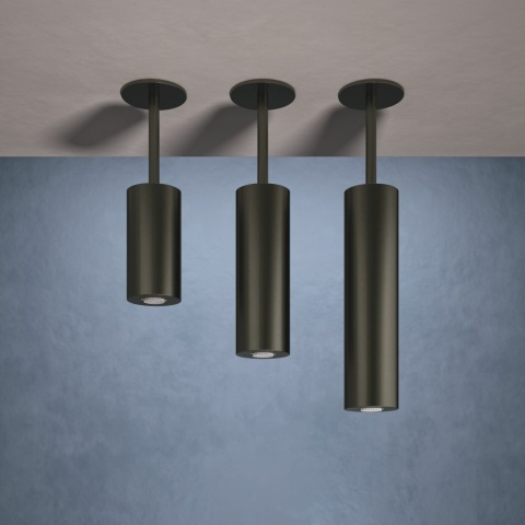 Ramon Soler deszczownica sufitowa cylindryczna 150 mm czarny mat