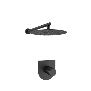Ramon Soler Zestaw prysznicowy podtynkowy, czarny mat, TZAR 1-wyjściowy