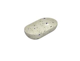 GLOBO umywalka nablatowa 65×36 cm Graniglia Beige