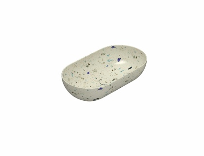 GLOBO umywalka nablatowa 65×36 cm Graniglia Beige