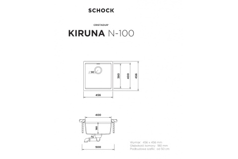 SCHOCK Zestaw KIRUNA N-100 Day CRISTADUR® + 629051SH + 629738S - LINIA STUDIO