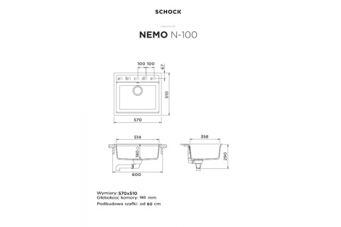 SCHOCK Zestaw NEMO N-100 Everest CRISTALITE® + 629051OM + 629739