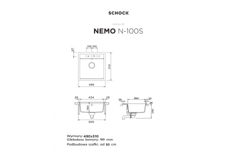SCHOCK Zestaw NEMO N-100S Croma CRISTALITE® + 629051OM + 629739