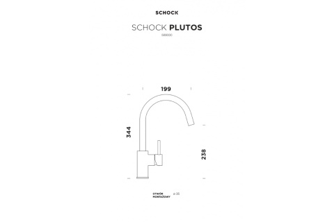 SCHOCK bateria kuchenna PLUTOS 589000 Nero