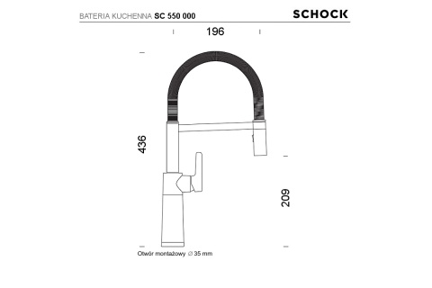 SCHOCK bateria kuchenna SC550000 Stone - LINIA STUDIO