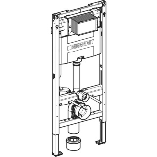 Stelaż podtynkowy Geberit Duofix do wiszących misek WC, 112 cm, ze spłuczką podtynkową Omega 12 cm