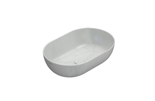 GLOBO umywalka nablatowa 54 × 36 cm Marmo di Carrara
