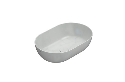 GLOBO umywalka nablatowa 54 × 36 cm Marmo di Carrara