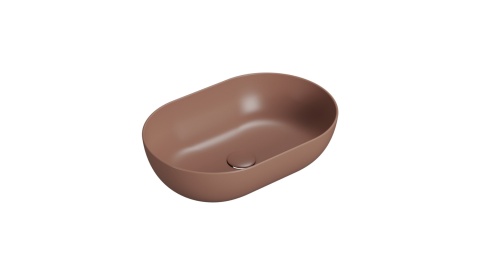GLOBO umywalka nablatowa 54 × 36 cm Mattone