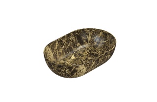 GLOBO umywalka nablatowa 54 × 36 cm Portoro Marrone