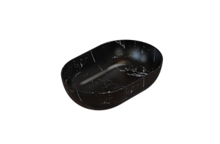 GLOBO umywalka nablatowa 54 × 36 cm Portoro Nero