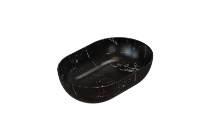 GLOBO umywalka nablatowa 54 × 36 cm Portoro Nero