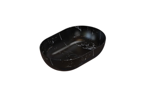 GLOBO umywalka nablatowa 54 × 36 cm Portoro Nero