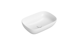 GLOBO umywalka nablatowa 55 × 38 cm Bianco Opaco