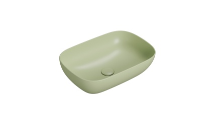 GLOBO umywalka nablatowa 55 × 38 cm Lime