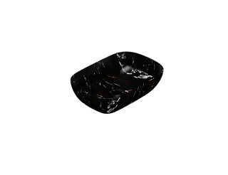 GLOBO umywalka nablatowa 55 × 38 cm Portoro Nero