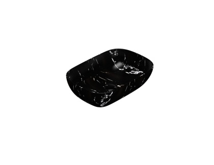 GLOBO umywalka nablatowa 55 × 38 cm Portoro Nero