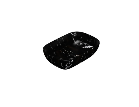 GLOBO umywalka nablatowa 55 × 38 cm Portoro Nero