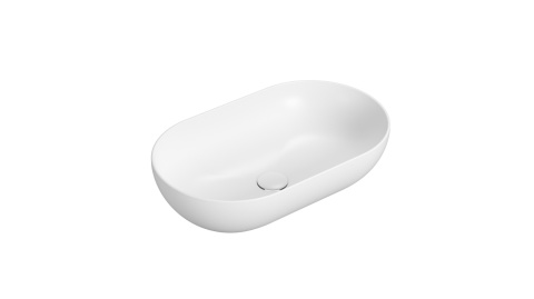 GLOBO umywalka nablatowa 60 × 36 cm Bianco Opaco