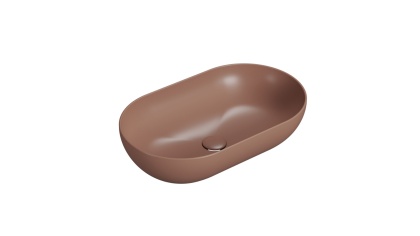GLOBO umywalka nablatowa 60 × 36 cm Mattone