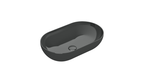 GLOBO umywalka nablatowa 60 × 36 cm Terra d'ombra