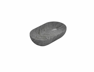 GLOBO umywalka nablatowa 60 × 36 cm Striato Grigio