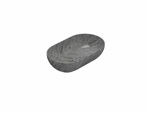 GLOBO umywalka nablatowa 60 × 36 cm Striato Grigio